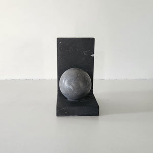 Black Sphere - Black Marquina marble book holder by Fp Art Collection - Fp Art Online