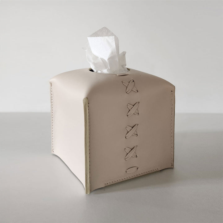 Square Leather Tissue Box by Fp Art Collection - Fp Art Online