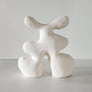 White Bunny - Handmade shelf sculpture in ceramic by Fp Art Collection - Fp Art Online