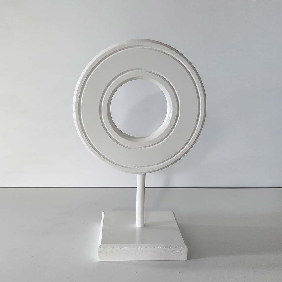 White Shields - Handmade shelf sculptures in timber by Fp Art Collection - Fp Art Online