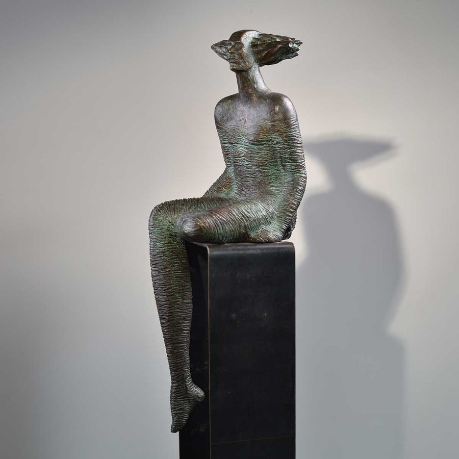 Androgino Essere Archetipo - Bronze sculpture lost-wax casting by Lucchi Bruno - Fp Art Online