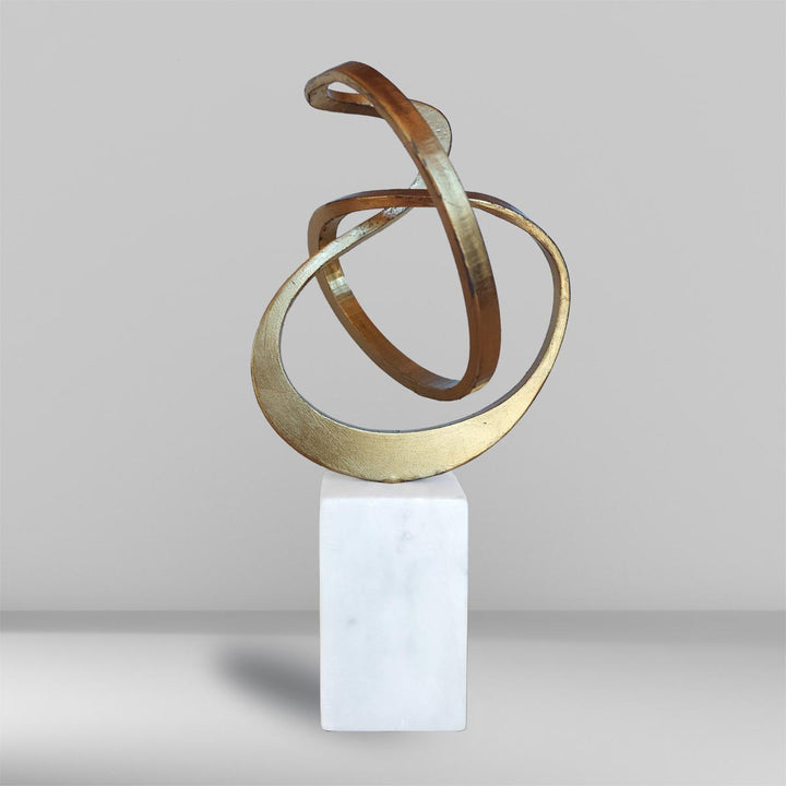 Sinuous #1 - Handmade shelf sculpture in painted metal by Fp Art Collection - Fp Art Online