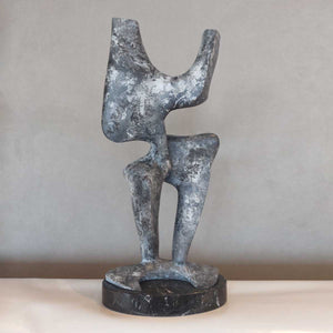 Grey Whispers - Handmade shelf sculpture in fiberglass by Fp Art Collection - Fp Art Online