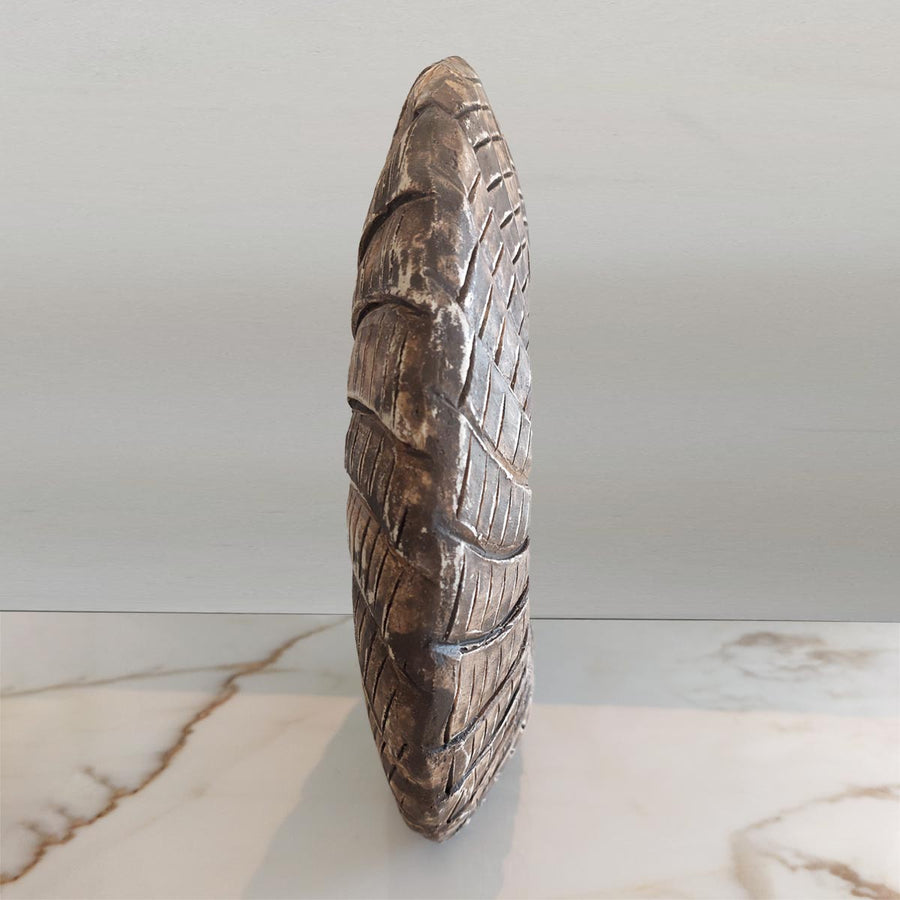 Cyclosphere Dark - Handmade shelf sculpture in ceramic by Fp Art Collection - Fp Art Online