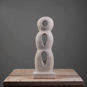 Three circles marble sculpture by FP Art studio