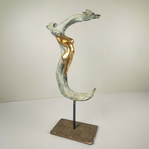 Femme Oiseau - Bronze sculpture by Durand Nicole - Fp Art Online