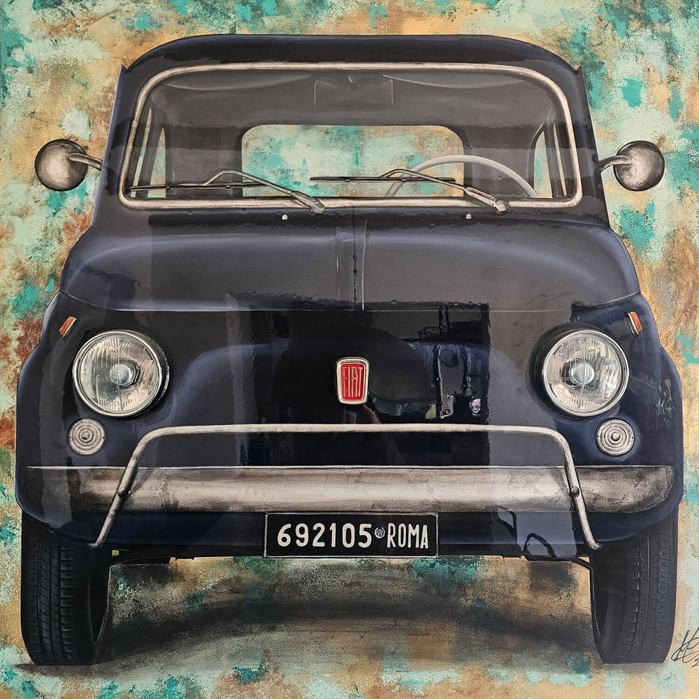 Fiat 500 Blue Vilebrequin