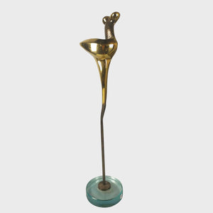 I Envolve - Bronze sculpture with glass base by Durand Nicole - Fp Art Online