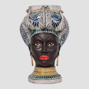 Egiziani 03 - Ceramic vase, glazed by immersion by Agaren - Fp Art Online