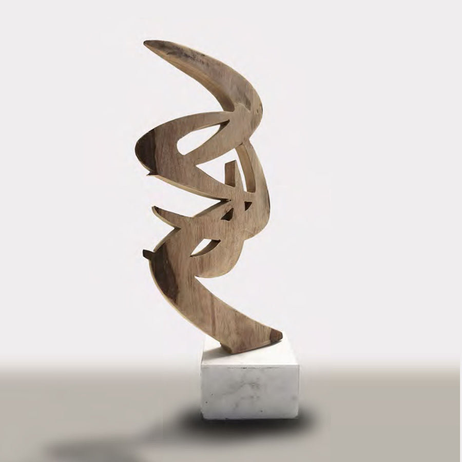 Boomerang - Handmade shelf sculpture in timber by Fp Art Collection - Fp Art Online