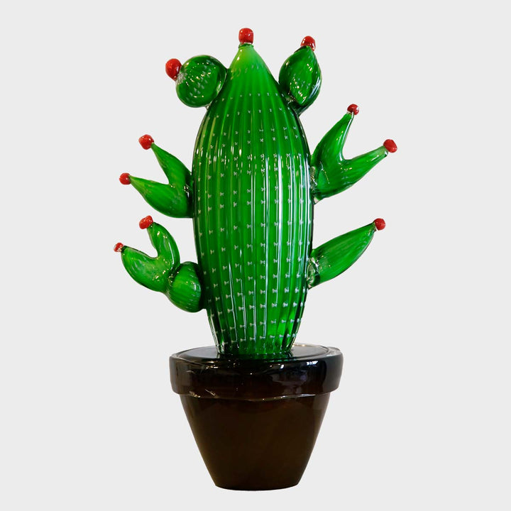 Cactus Large - Blown Murano glass sculpture by Fp Art Collection - Fp Art Online