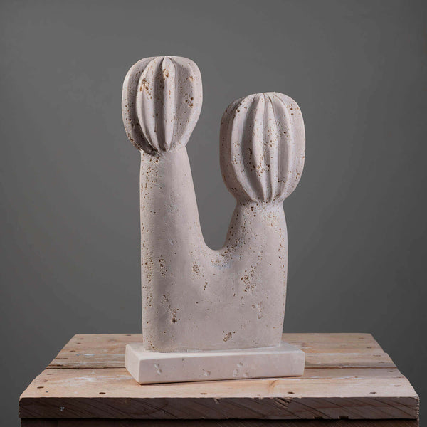 Marble cactus sculpture by FP Art