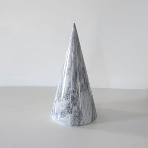 Grey Cone - Bardiglio marble shelf object by Fp Art Collection - Fp Art Online