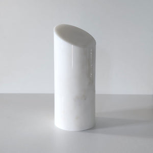 White Cylinder - Carrara marble shelf object by Fp Art Collection - Fp Art Online