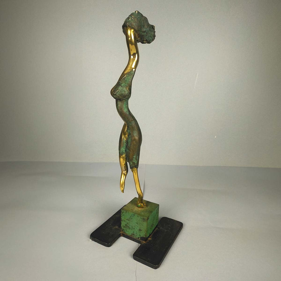 Dans Le Vent - Bronze sculpture by Durand Nicole - Fp Art Online