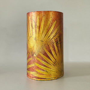 Euforica Table Lamp - Oil and gold leaf on rice paper on plexiglass by Savini Maura - Fp Art Online