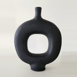 Black Portal - Handmade fiberglass vase by Fp Art Collection - Fp Art Online