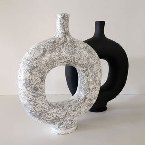 Grey Portal - Handmade fiberglass vase by Fp Art Collection - Fp Art Online
