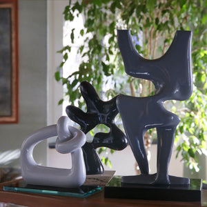 White Knot - Handmade shelf sculpture in fiberglass by Fp Art Collection - Fp Art Online