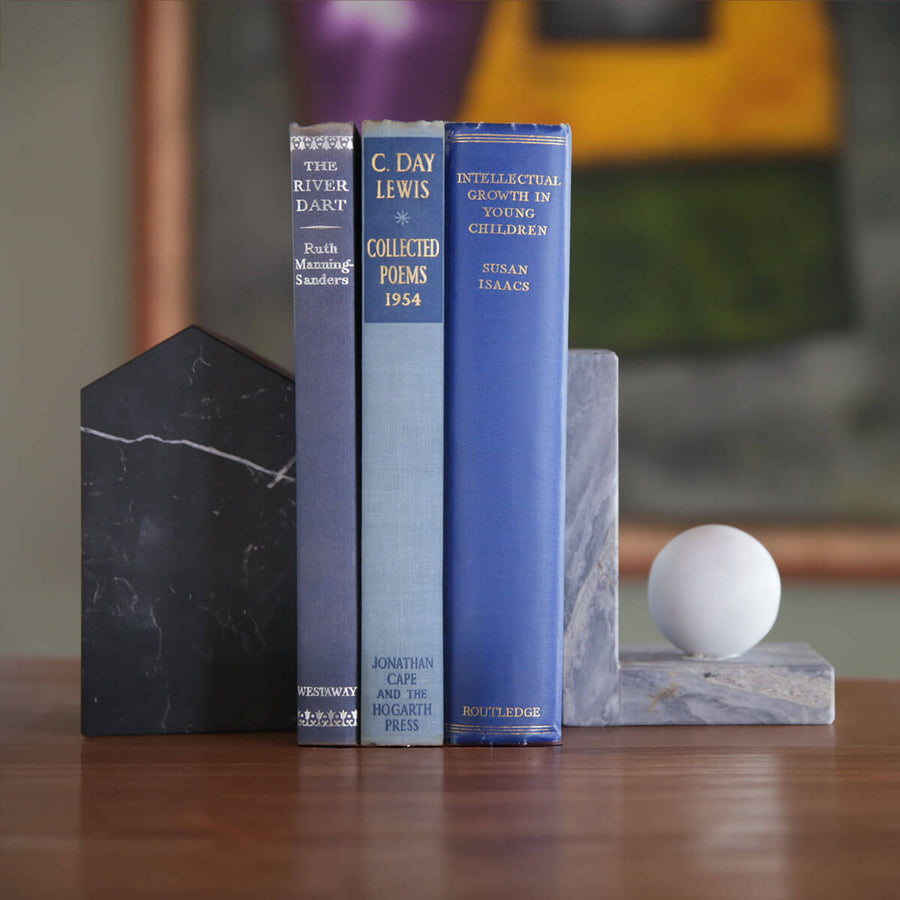Black Home - Black Marquina marble book holder by Fp Art Collection - Fp Art Online