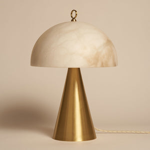 Funghetto - Brass and alabaster table lamp by Matlight Milano - Fp Art Online
