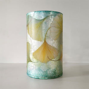 Ginko Danza Table Lamp - Oil, graphite, and silver leaf on rice paper on plexiglass by Savini Maura - Fp Art Online