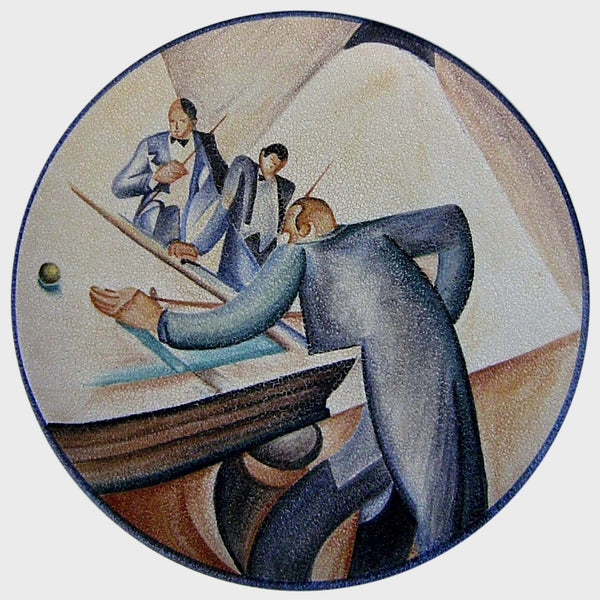 Giocatori di Biliardo Plate - Romeo Bevilacqua 1932