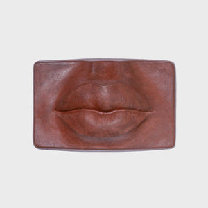Lips Sculpture - Handmade blend of cement and natural materials by Boemi Stefania - Fp Art Online