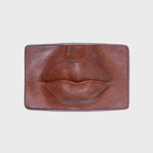 Lips Sculpture - Handmade blend of cement and natural materials by Boemi Stefania - Fp Art Online