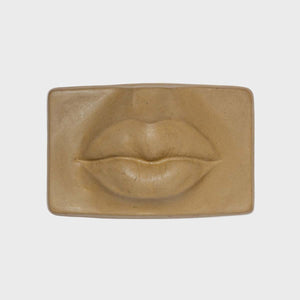 Lips Sculpture - Handmade blend of cement and natural materials by Boemi Stefania - Fp Art Online