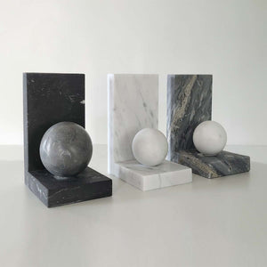 Grey Sphere - Bardiglio marble book holder by Fp Art Collection - Fp Art Online