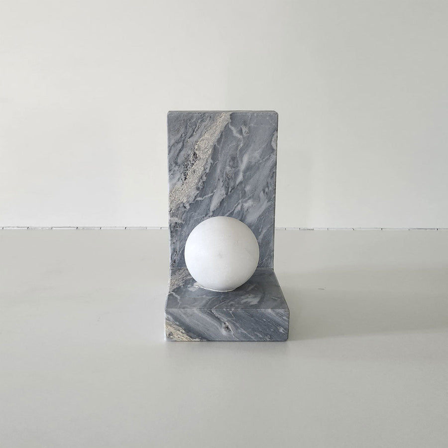 Grey Sphere - Bardiglio marble book holder by Fp Art Collection - Fp Art Online