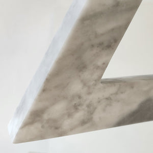 Orbital Triangle - Handmade shelf sculpture in marble by Fp Art Collection - Fp Art Online