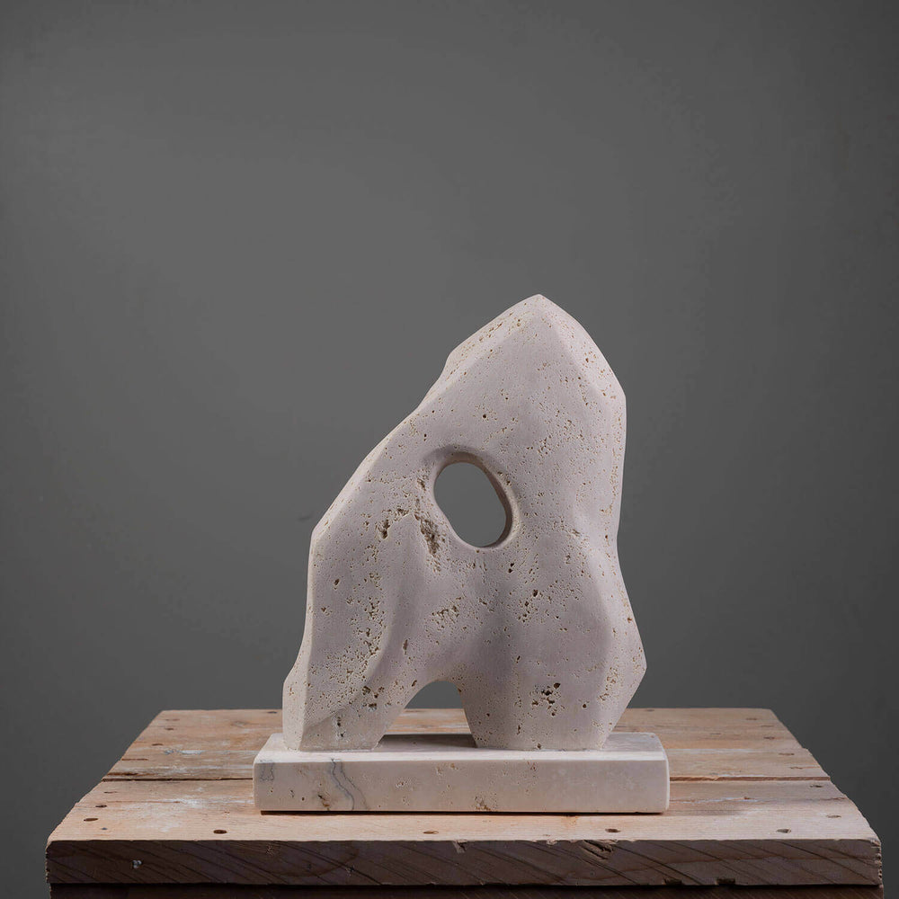 Mountain-inspired marble sculpture by FP Art