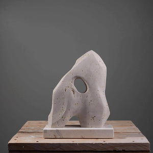 Mountain-inspired marble sculpture by FP Art