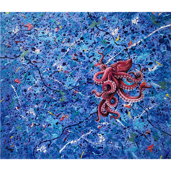 Octo - Acrylic on canvas by Sanginisi Francesca - Fp Art Online