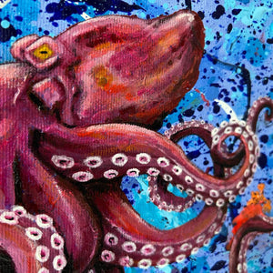 Octo - Acrylic on canvas by Sanginisi Francesca - Fp Art Online
