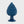 Pine Cone Blue - Ceramic sculpture, glazed by immersion by Agaren - Fp Art Online