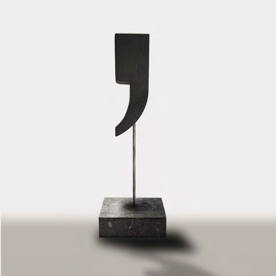 Quotation Mark - Handmade shelf sculpture in timber by Fp Art Collection - Fp Art Online