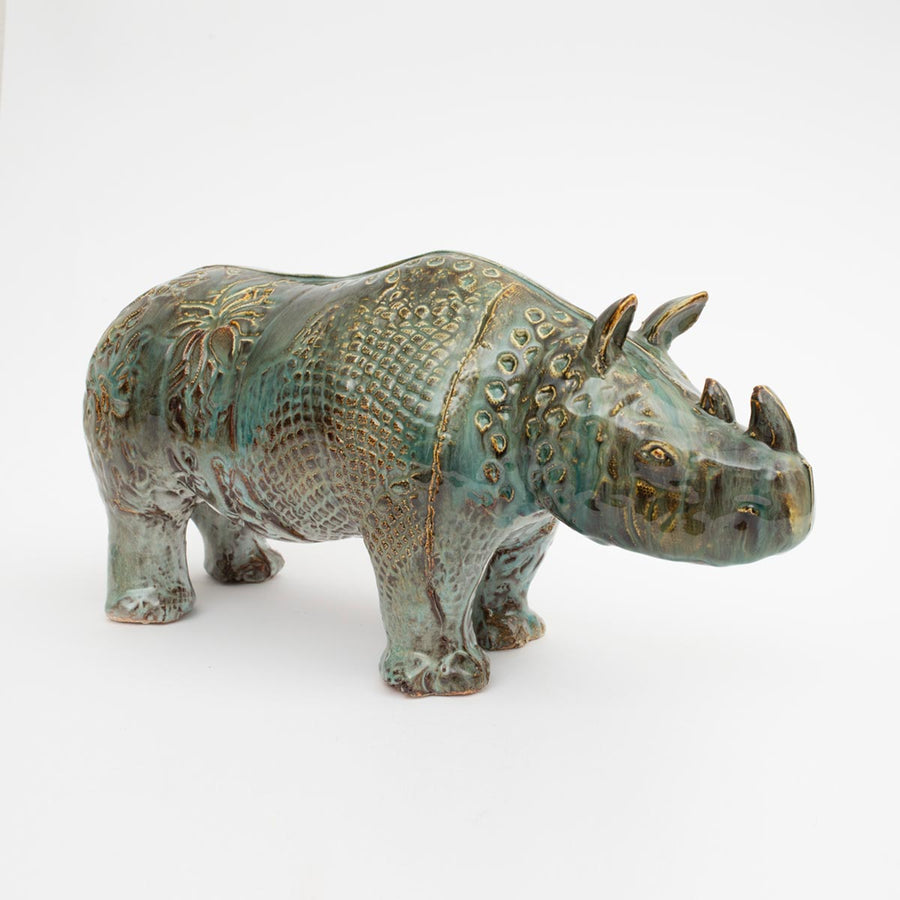 #HIPPO - Enameled ceramic hippopotamus sculptures by Amaaro - Fp Art Online