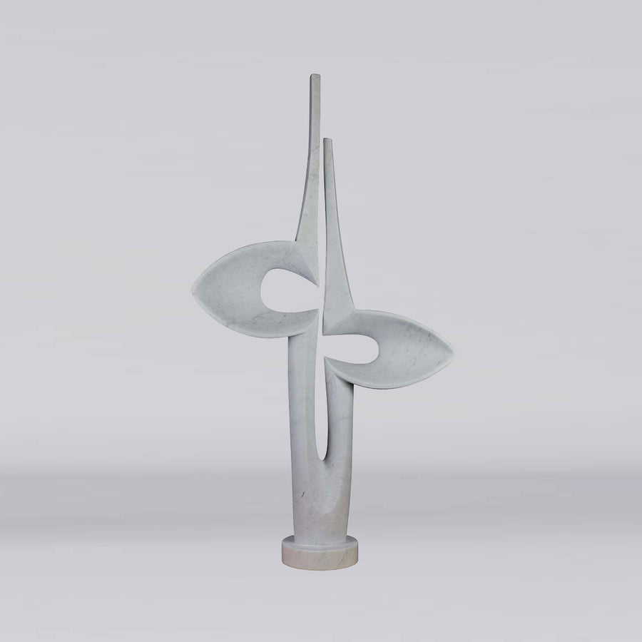 Sail Marble #15 - Carrara marble sculpture by Fp Art Collection - Fp Art Online