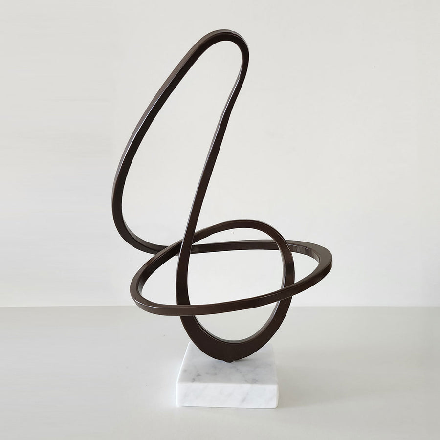 Sinuous #2 - Handmade shelf sculpture in painted metal by Fp Art Collection - Fp Art Online
