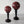 Red Spheres On Pedestal - Handmade shelf sculptures in timber by Fp Art Collection - Fp Art Online