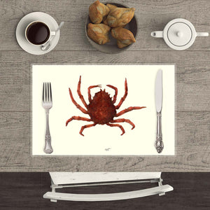 Spider Crab Placemats with waterproof print pencil drawing by Placemats - Fp Art Online