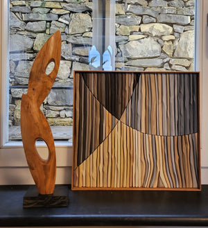 Stick Board - Douglass wood sticks and Okoume wall panel by Fp Art Collection - Fp Art Online