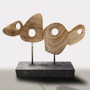 Taboo #3 - Handmade shelf sculpture in timber by Fp Art Collection - Fp Art Online