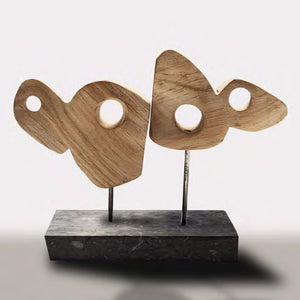 Taboo #3 - Handmade shelf sculpture in timber by Fp Art Collection - Fp Art Online