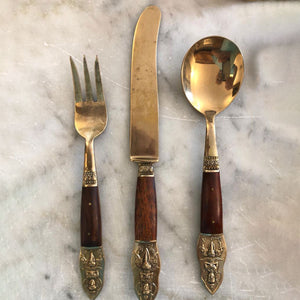 Thai Cutlery Vintage Set for 6 (1970) Wedding Gift by Fp Art Tableware - Fp Art Online