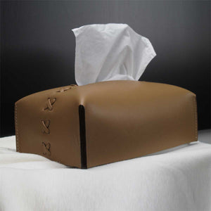 Rectangular Leather Tissue Box by Fp Art Collection - Fp Art Online