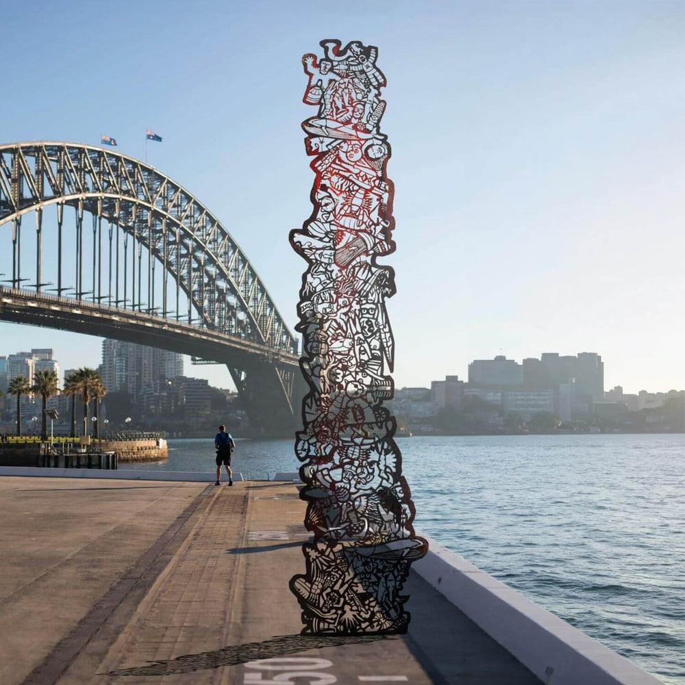 Laser-cut Totem